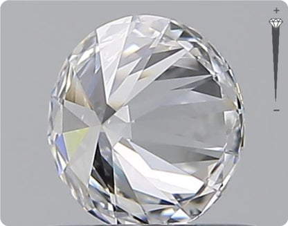 Natural 0.59ct GIA Diamond | Color D | Clarity VVS1 | Round Brilliant Cut | EX EX EX #D10533