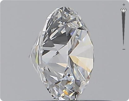 Natural 0.59ct GIA Diamond | Color D | Clarity VVS1 | Round Brilliant Cut | EX EX EX #D10533