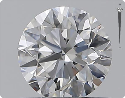 Natural 0.59ct GIA Diamond | Color D | Clarity VVS1 | Round Brilliant Cut | EX EX EX #D10533