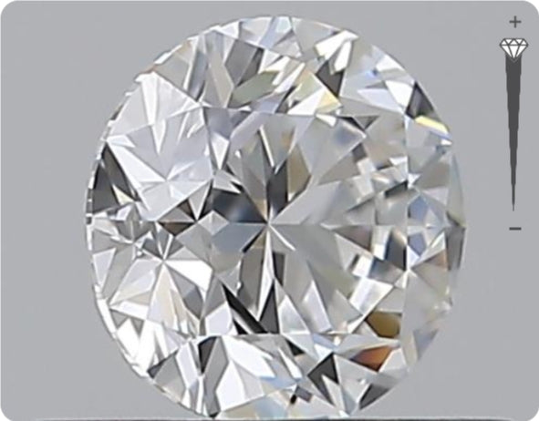 Natürlicher 0.50ct GIA Diamant | Farbe D | Reinheit VS1 | Rundschliff | VG EX VG #D10534
