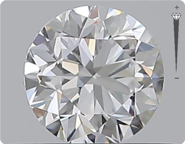 Natürlicher 0.50ct GIA Diamant | Farbe D | Reinheit VS1 | Rundschliff | VG EX VG #D10534