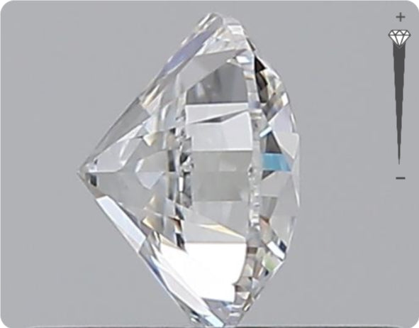 Natürlicher 0.50ct GIA Diamant | Farbe D | Reinheit VS1 | Rundschliff | VG EX VG #D10534