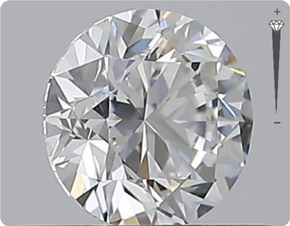 Natürlicher 0.50ct GIA Diamant | Farbe D | Reinheit VS1 | Rundschliff | VG EX VG #D10534