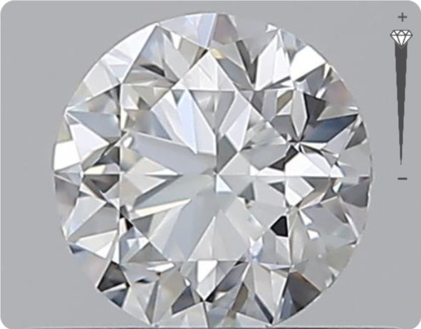 Natürlicher 0.50ct GIA Diamant | Farbe D | Reinheit VS1 | Rundschliff | VG EX VG #D10534