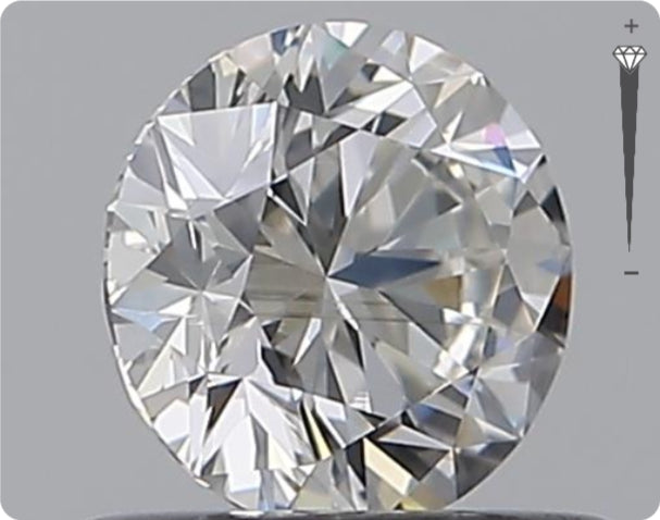 Natural 0.50ct GIA Diamond | Color D | Clarity VS1 | Round Cut | EX EX EX #D10535