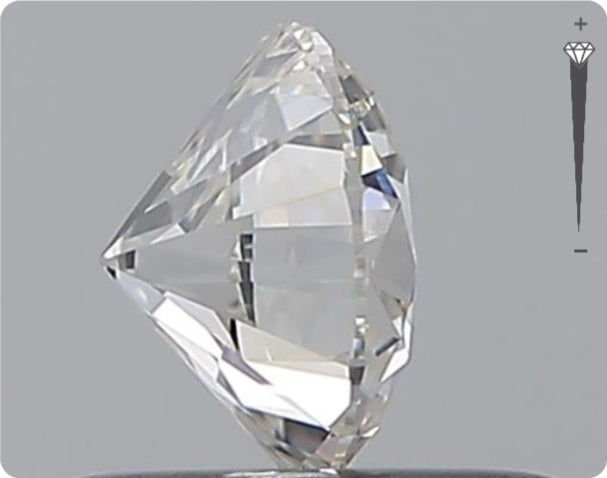 Natural 0.50ct GIA Diamond | Color D | Clarity VS1 | Round Cut | EX EX EX #D10535