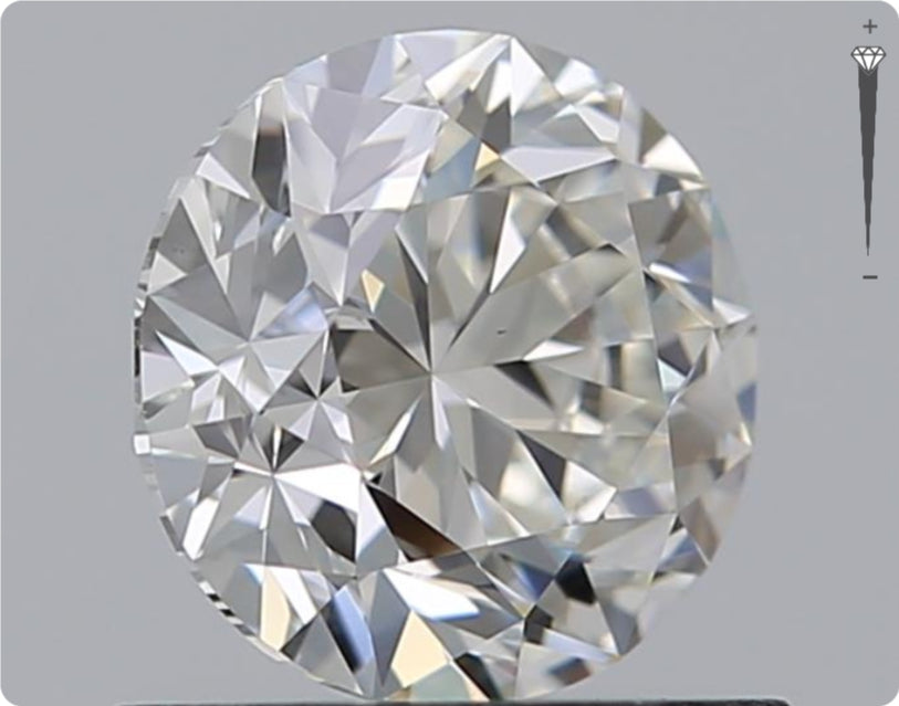 Natürlicher 0.90ct GIA Diamant | Farbe G | Reinheit VS1 | Rundschliff | VG VG VG #D10536