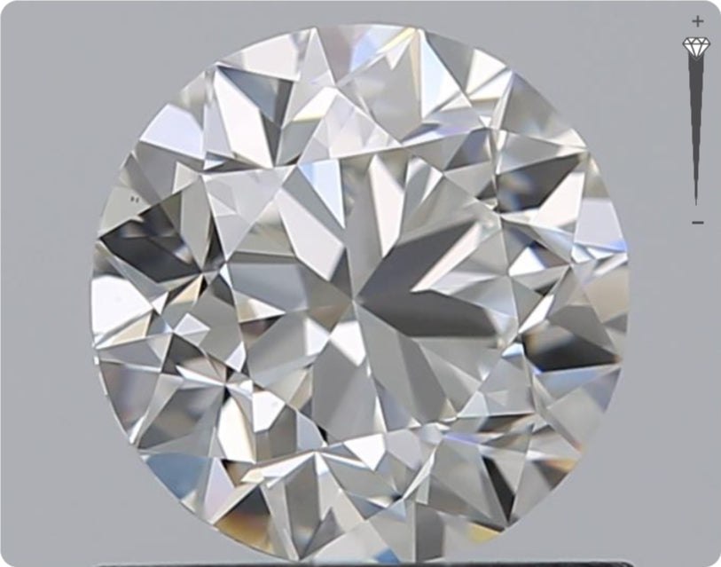 Natürlicher 0.90ct GIA Diamant | Farbe G | Reinheit VS1 | Rundschliff | VG VG VG #D10536