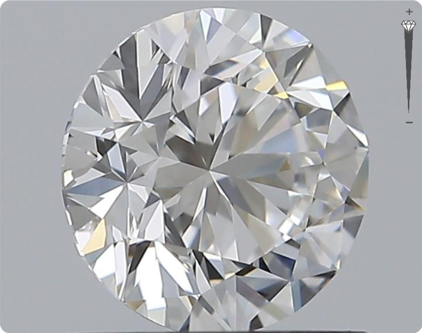 Natürlicher 1.00ct GIA Diamant | Farbe F | Reinheit IF | Rundschliff | EX EX EX #D10538
