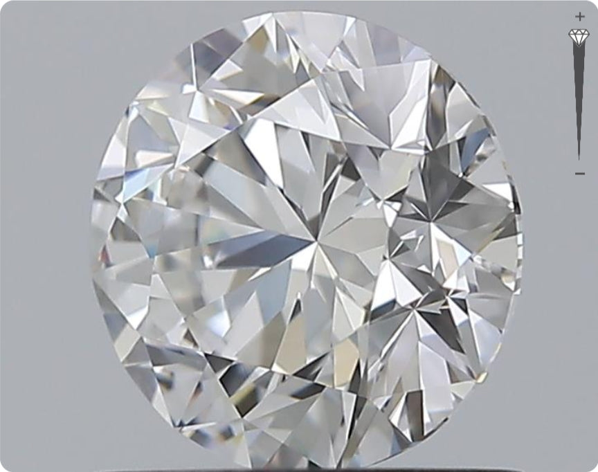 Natürlicher 1.00ct GIA Diamant | Farbe F | Reinheit IF | Rundschliff | EX EX EX #D10538