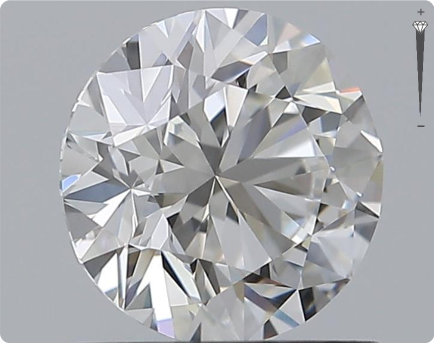 Natürlicher 1.00ct GIA Diamant | Farbe F | Reinheit IF | Rundschliff | EX EX EX #D10538