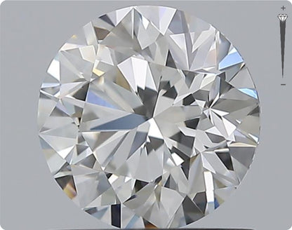 Natürlicher 1.00ct GIA Diamant | Farbe F | Reinheit IF | Rundschliff | EX EX EX #D10538