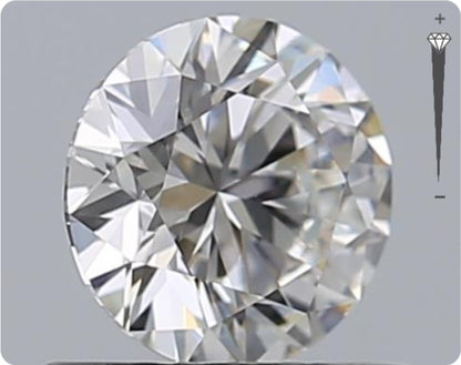 Natürlicher 0.55ct GIA Diamant | Farbe E | Reinheit VS1 | Rundschliff | EX EX EX #D10540