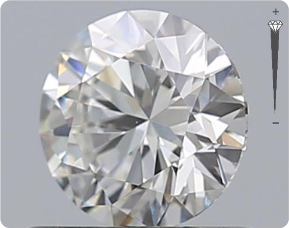 Natürlicher 0.55ct GIA Diamant | Farbe E | Reinheit VS1 | Rundschliff | EX EX EX #D10540