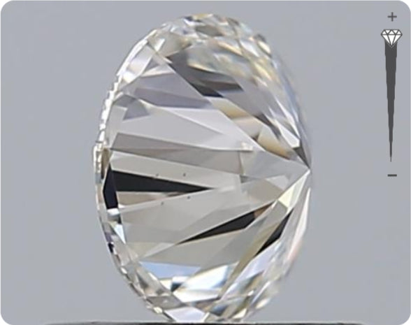 Natürlicher 0.55ct GIA Diamant | Farbe E | Reinheit VS1 | Rundschliff | EX EX EX #D10540
