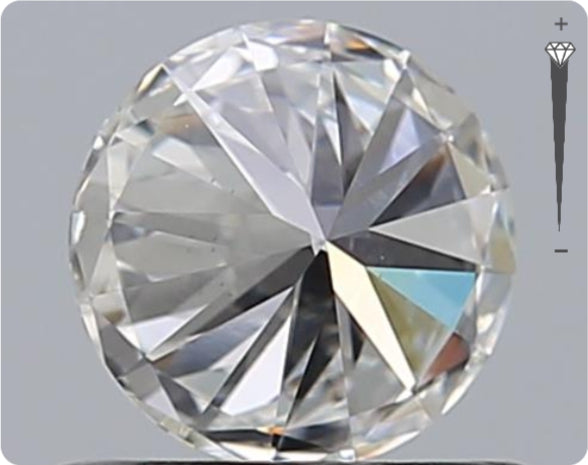 Natürlicher 0.55ct GIA Diamant | Farbe E | Reinheit VS1 | Rundschliff | EX EX EX #D10540