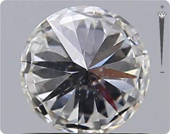 Natürlicher 0.55ct GIA Diamant | Farbe E | Reinheit VS1 | Rundschliff | EX EX EX #D10540