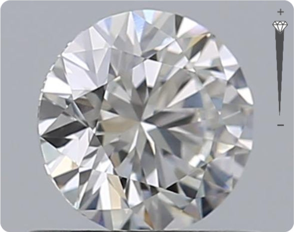 Natürlicher 0.55ct GIA Diamant | Farbe E | Reinheit VS1 | Rundschliff | EX EX EX #D10540