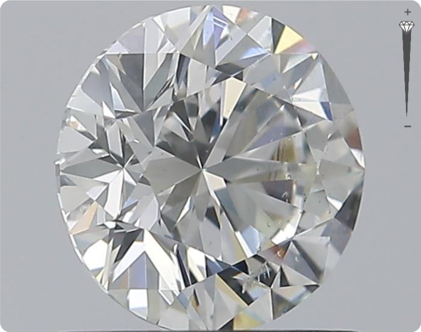Natürlicher 1.01ct GIA Diamant | Farbe H | Reinheit SI2 | Rundschliff | EX EX EX #D10543