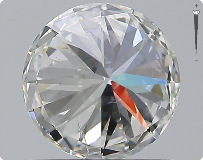 Natürlicher 1.01ct GIA Diamant | Farbe H | Reinheit SI2 | Rundschliff | EX EX EX #D10543