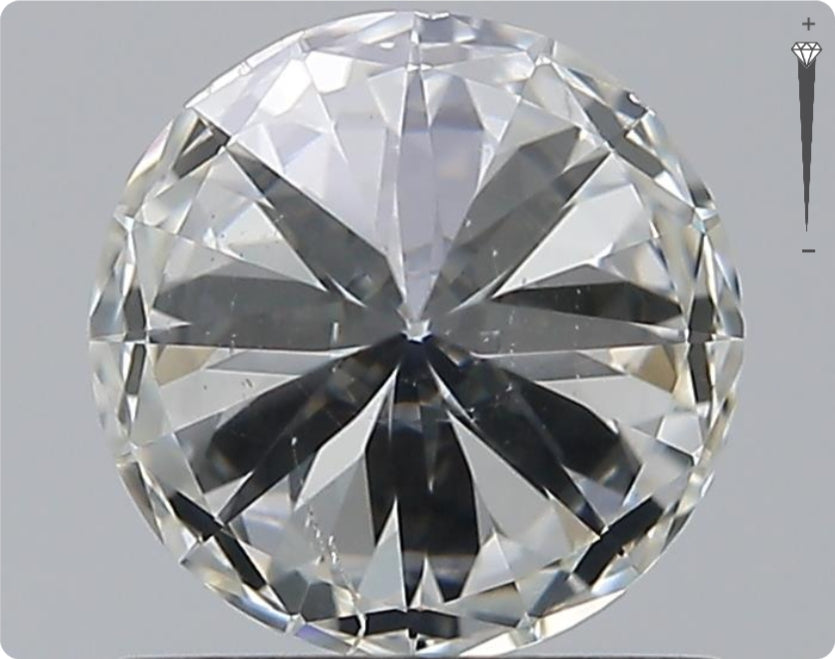 Natürlicher 1.01ct GIA Diamant | Farbe H | Reinheit SI2 | Rundschliff | EX EX EX #D10543