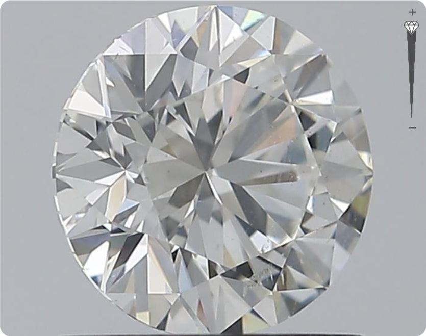 Natürlicher 1.01ct GIA Diamant | Farbe H | Reinheit SI2 | Rundschliff | EX EX EX #D10543