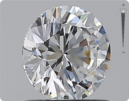 Natural 0.90ct GIA Diamond | Color D | Clarity IF | Round Cut | EX EX EX #D10544