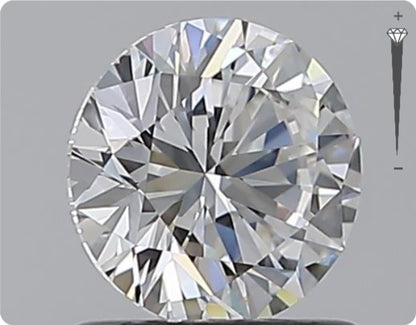 Natural 0.90ct GIA Diamond | Color D | Clarity IF | Round Cut | EX EX EX #D10544