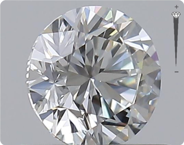 Natürlicher 0.50ct GIA Diamant | Farbe H | Reinheit VVS1 | Rundschliff | VG EX EX #D10546
