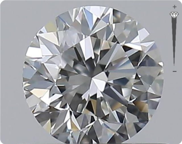 Natürlicher 0.50ct GIA Diamant | Farbe H | Reinheit VVS1 | Rundschliff | VG EX EX #D10546