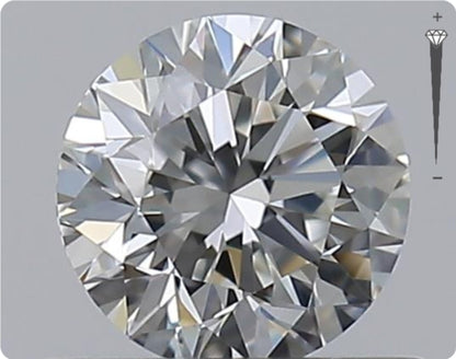 Natürlicher 0.50ct GIA Diamant | Farbe H | Reinheit VVS1 | Rundschliff | VG EX EX #D10546