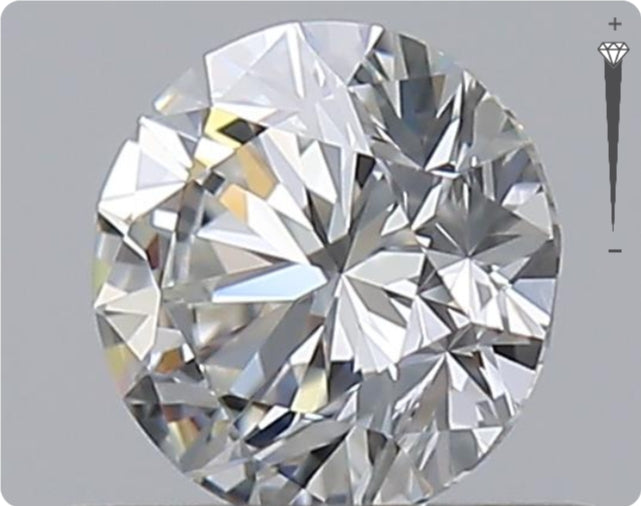 Natürlicher 0.50ct GIA Diamant | Farbe H | Reinheit VVS1 | Rundschliff | VG EX EX #D10546