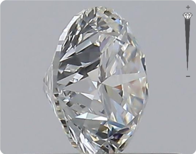 Natürlicher 0.50ct GIA Diamant | Farbe H | Reinheit VVS1 | Rundschliff | VG EX EX #D10546