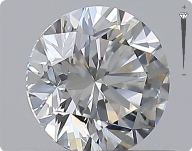 Natürlicher 0.50ct GIA Diamant | Farbe H | Reinheit VVS1 | Rundschliff | VG EX EX #D10546