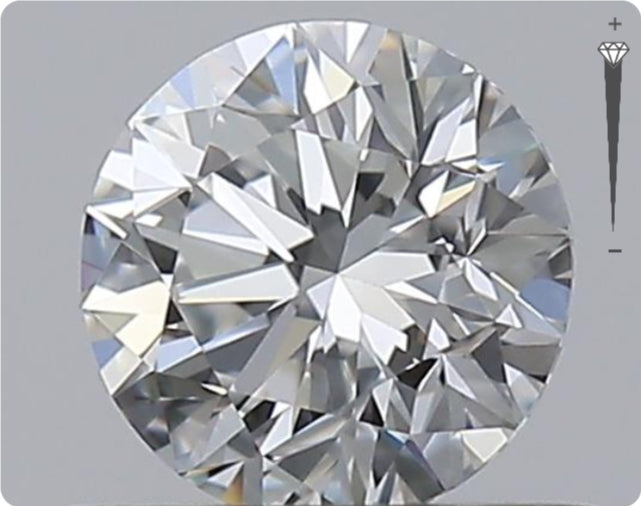 Natürlicher 0.50ct GIA Diamant | Farbe H | Reinheit VVS1 | Rundschliff | VG EX EX #D10546