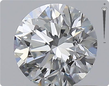 Natürlicher 0.50ct GIA Diamant | Farbe H | Reinheit VVS1 | Rundschliff | VG EX EX #D10546