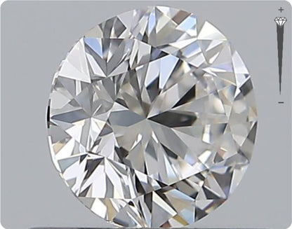 Natural 0.59ct GIA Diamond | Color D | Clarity VVS1 | Round Cut | EX EX VG #D10548