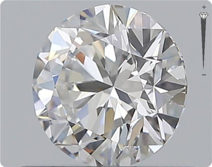 Natural 0.59ct GIA Diamond | Color D | Clarity VVS1 | Round Cut | EX EX VG #D10548