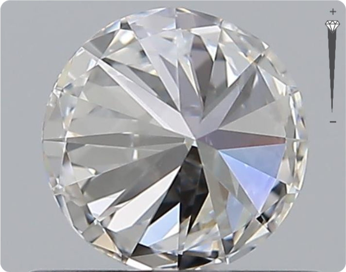 Natural 0.59ct GIA Diamond | Color D | Clarity VVS1 | Round Cut | EX EX VG #D10548