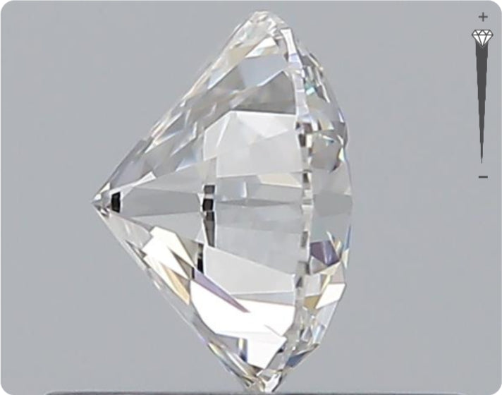 Natural 0.59ct GIA Diamond | Color D | Clarity VVS1 | Round Cut | EX EX VG #D10548