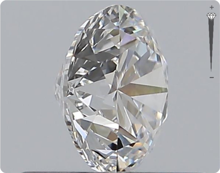 Natural 0.59ct GIA Diamond | Color D | Clarity VVS1 | Round Cut | EX EX VG #D10548
