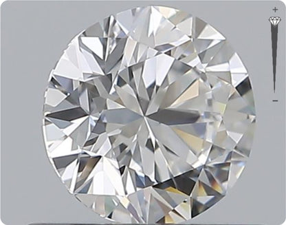 Natural 0.59ct GIA Diamond | Color D | Clarity VVS1 | Round Cut | EX EX VG #D10548