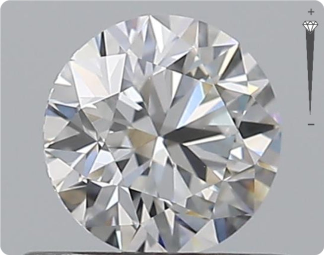 Natural 0.56ct GIA Diamond | Color D | Clarity VS1 | Round Cut | EX EX EX #D10550