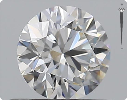 Natural 0.56ct GIA Diamond | Color D | Clarity VS1 | Round Cut | EX EX EX #D10550