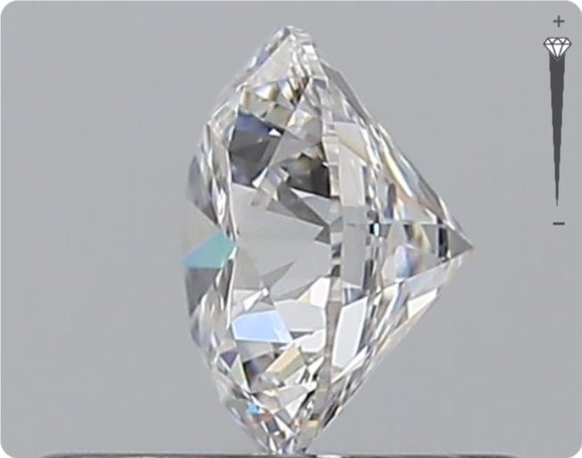Natural 0.56ct GIA Diamond | Color D | Clarity VS1 | Round Cut | EX EX EX #D10550