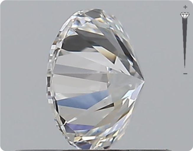 Natural 0.56ct GIA Diamond | Color D | Clarity VS1 | Round Cut | EX EX EX #D10550