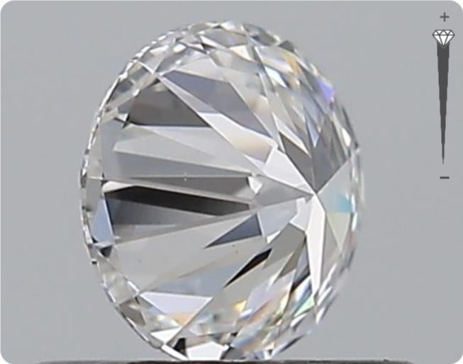 Natural 0.56ct GIA Diamond | Color D | Clarity VS1 | Round Cut | EX EX EX #D10550