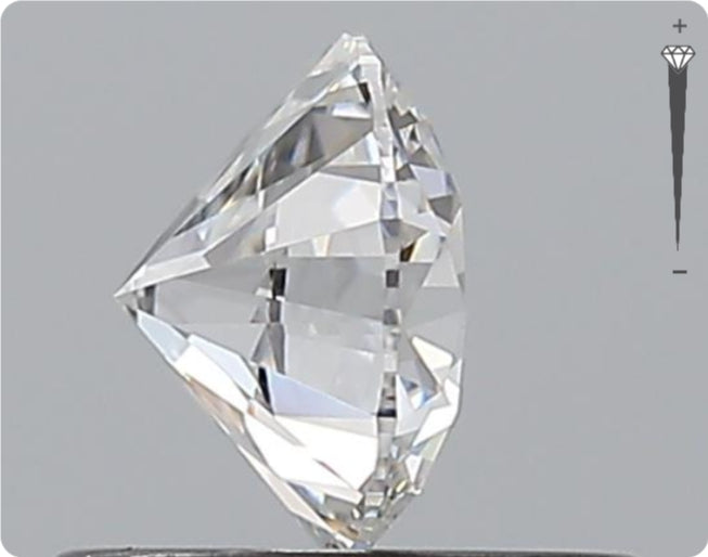 Natural 0.56ct GIA Diamond | Color D | Clarity VS1 | Round Cut | EX EX EX #D10550