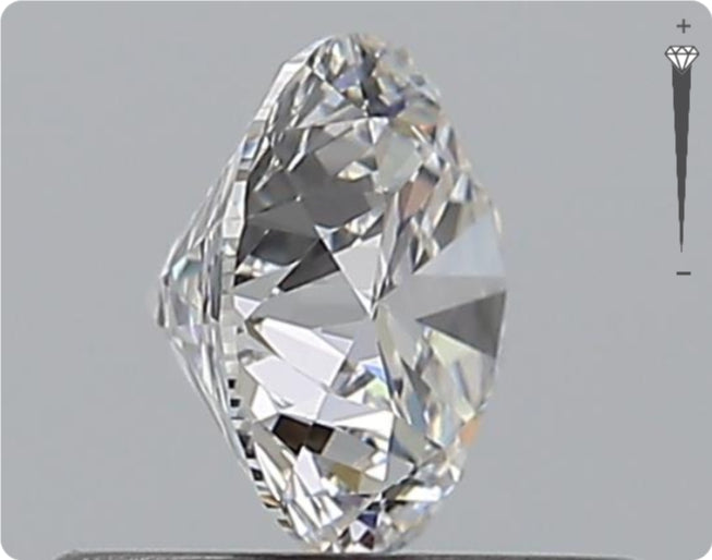 Natural 0.56ct GIA Diamond | Color D | Clarity VS1 | Round Cut | EX EX EX #D10550