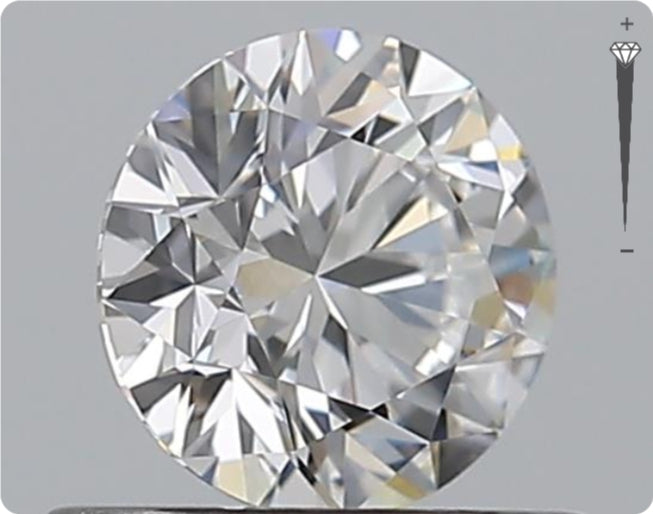 Natural 0.56ct GIA Diamond | Color D | Clarity VS1 | Round Cut | EX EX EX #D10550